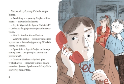 zatruty spinner, feralne biuro śledcze, Sven Jönsson, Zosia Dzierżawska, detektywi, biuro detektywistyczne, powieść przygodowa, przygodowa, detektywistyczna, literatura dla dzieci, Wydawnictwo Bajka, telefon Oliwki, śliska sprawa, złodziej widmo