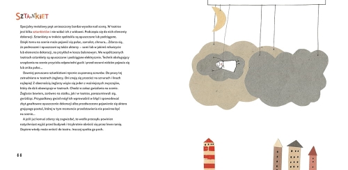 Z Duchem (do) teatru, Nika Jaworowska-Duchlińska, teatr, przewodnik po teatrze, teatr dla dzieci, savoir vivre, savoir vivre w teatrze, książka edukacyjna, duch, duch teatru, książki dla dzieci, historia teatru, Wydawnictwo Bajka, wydawnictwo dla dzieci
